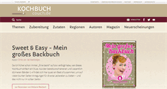 Desktop Screenshot of kochbuch-couch.de